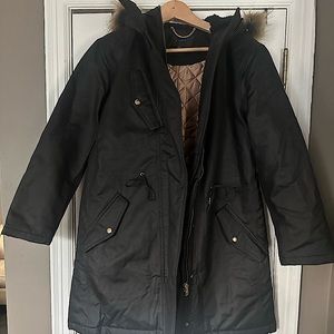 Jcrew Black Parka Women’s Size Xsmall